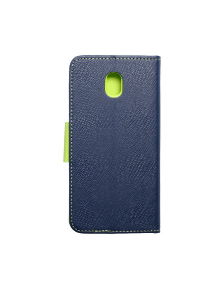 Etui Fancy Book pour SAMSUNG Galaxy J5 2017 bleu marinepourcitron vert