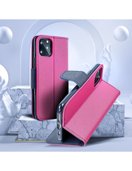 Etui Fancy Book pour SAMSUNG Galaxy J5 2017 rosepourbleu marine