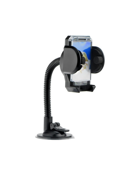SUPPORT PDA AVEC PHOTO + ANSE A VENTOUSER SUR LA VITRE ( ou sur grillede ventilation) (17cm)