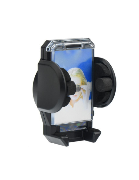 SUPPORT PDA AVEC PHOTO + ANSE A VENTOUSER SUR LA VITRE ( ou sur grillede ventilation) (17cm)