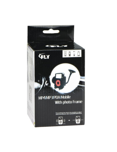 SUPPORT PDA AVEC PHOTO + ANSE A VENTOUSER SUR LA VITRE ( ou sur grillede ventilation) (17cm)