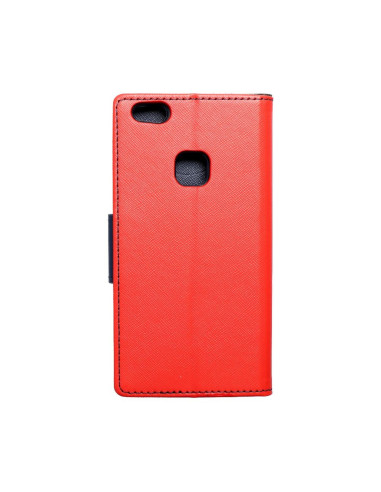 Etui Fancy Book pour HUAWEI P10 Lite rougepourbleu marine