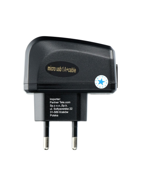 CHARGEUR MICRO USB UNIVERSEL AVEC CABLE DETACHABLE 1A BLUE STAR LITE