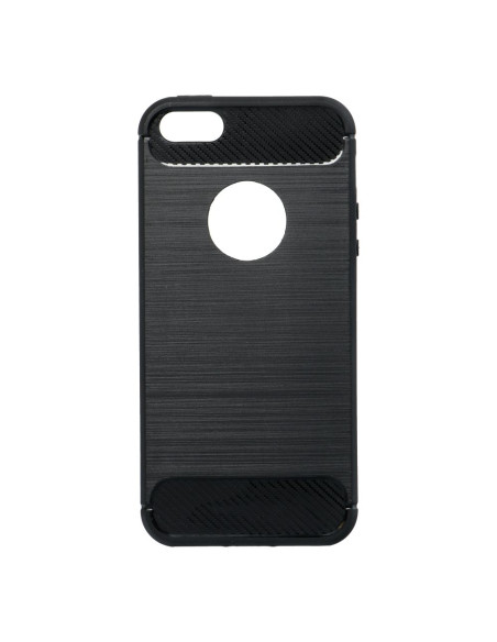 COQUE FORCELL - CARBON pour IPHONE 5/5S/SE NOIR