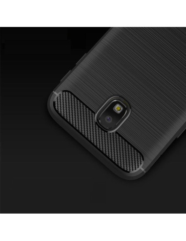 COQUE FORCELL- CARBON pour SAMSUNG Galaxy J3 2017 NOIR