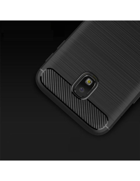 COQUE FORCELL- CARBON pour SAMSUNG Galaxy J3 2017 NOIR