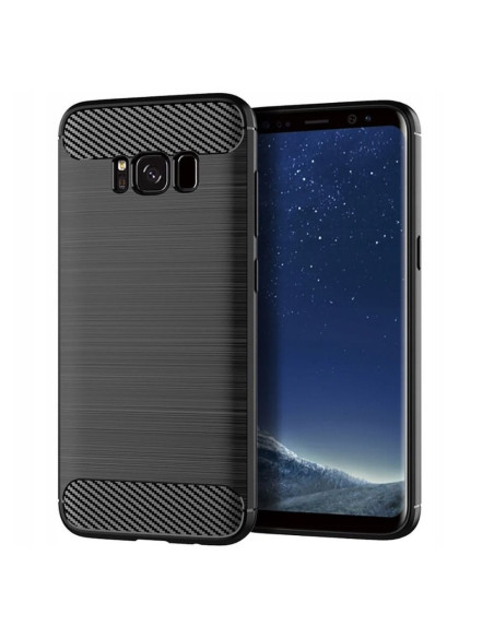 COQUE FORCELL - CARBON pour SAMSUNG Galaxy S8 NOIR