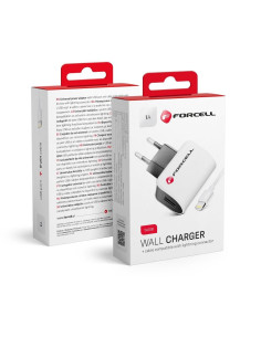 CHARGEUR SECTEUR pour iPhone 8-pin AVEC CABLE DETACHABLE Forcell