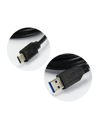 Câble USB - USB-C (TYPE C) 3.1 / USB 3.0 noir - HD2 2 metres