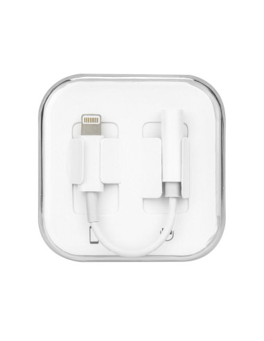 Adaptateur HF/audio pour iPhone Lightning 8-pin do Jack 3,5mm BOX (dans la boite, femelle)