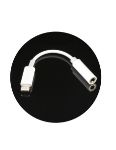 Adaptateur HF/audio pour iPhone Lightning 8-pin do Jack 3,5mm BOX (dans la boite, femelle) 2