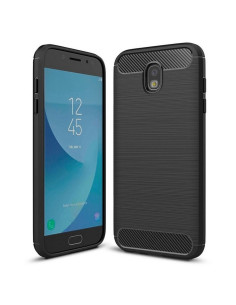 COQUE FORCELL - CARBON pour SAMSUNG Galaxy J7 2017 NOIR