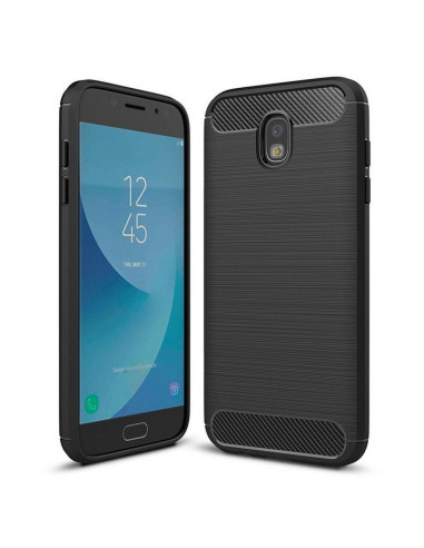 COQUE FORCELL - CARBON pour SAMSUNG Galaxy J7 2017 NOIR