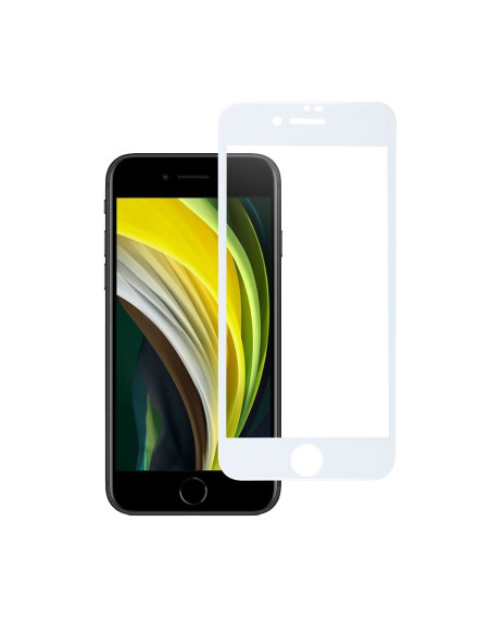 VERRE TREMPE Blue Star 5D- APP IPHO 7/8/SE 2020 Full Cover (full glue) BLANC