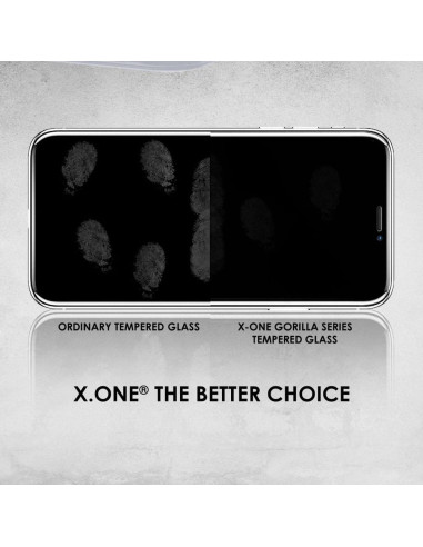 VERRE TREMPE - X-ONE 3D - APP IPHO X NOIR
