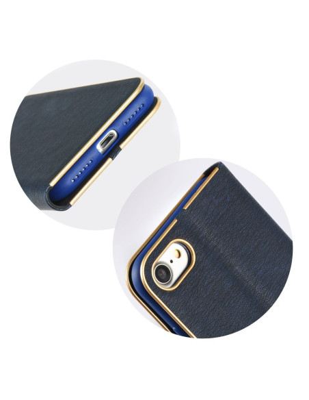 Etui Luna Book pour iPhone 7 / 8 / SE 2020 / SE 2022 bleu marine