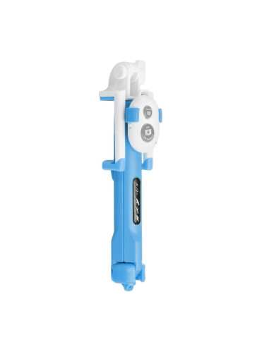 Kit / perche selfie avec télécommande bluetooth tripod - bleu