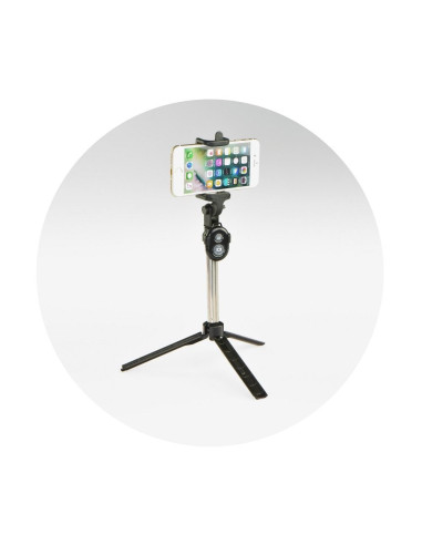 Kit / perche selfie avec télécommande bluetooth tripod - noir