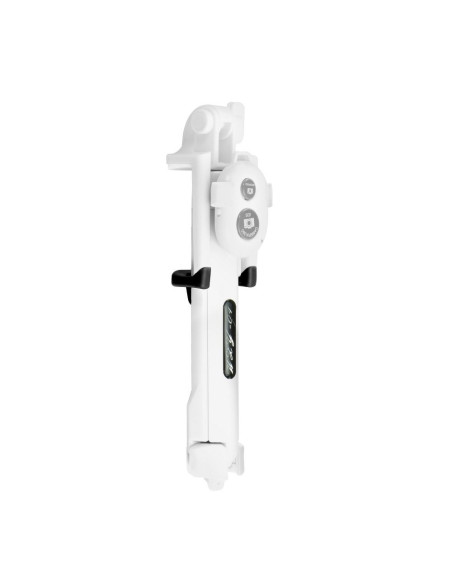 Kit / perche selfie avec télécommande bluetooth tripod - blanc