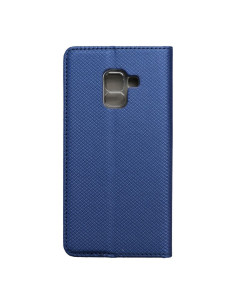 Etui Smart Case Book pour SAMSUNG Galaxy A5 2018 / A8 2018 bleu marine 2