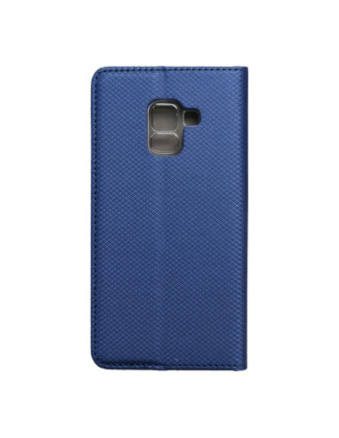 Etui Smart Case Book pour SAMSUNG Galaxy A5 2018 / A8 2018 bleu marine