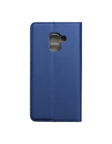 Etui Smart Case Book pour SAMSUNG Galaxy A5 2018 / A8 2018 bleu marine