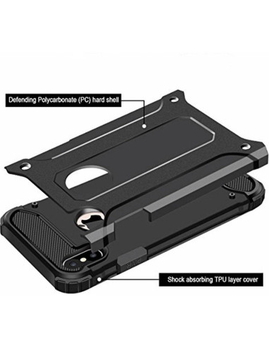 Coque ARMOR pour IPHONE X NOIR