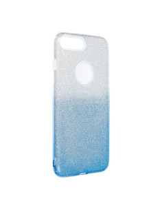 Coque Forcell - SHINING pour IPHONE 7 Plus / 8 Plus TRANSPARENT/ BLEU