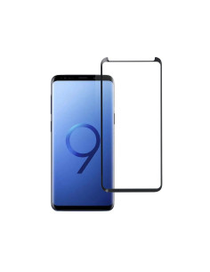 VERRE TREMPE Blue Star 5D - SAM Galaxy S9 Plus (full glue/petite taille) NOIR
