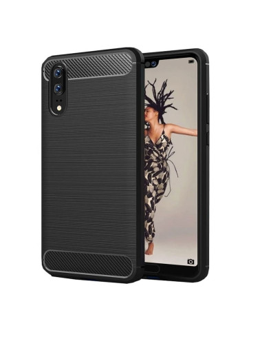 COQUE FORCELL - CARBON pour HUAWEI P20 PRO NOIR