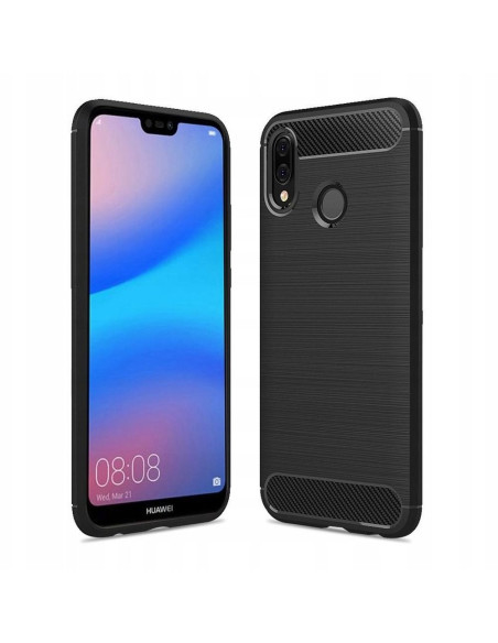 COQUE FORCELL - CARBON pour HUAWEI P20 LITE NOIR