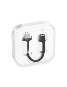Adaptateur HF/audio Type C to Jack 3,5mm noir BOX [DAC] (dans la boîte)