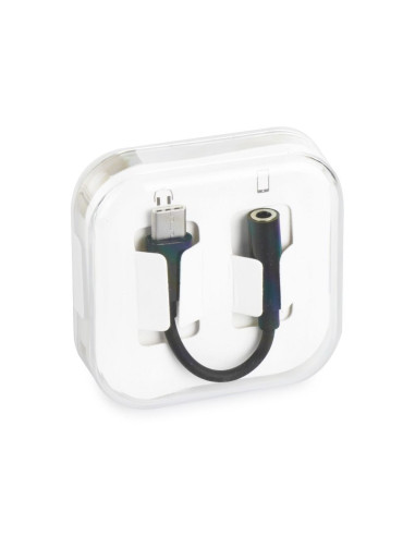 Adaptateur HF/audio Type C to Jack 3,5mm noir BOX [DAC] (dans la boîte)