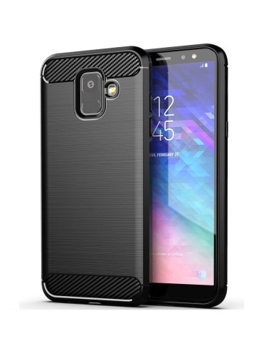 COQUE FORCELL - CARBON pour SAMSUNG Galaxy A6 ( A6 2018 ) NOIR
