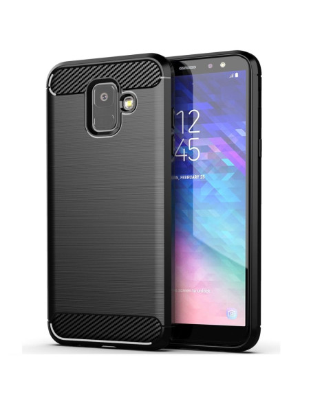COQUE FORCELL - CARBON pour SAMSUNG Galaxy A6 ( A6 2018 ) NOIR