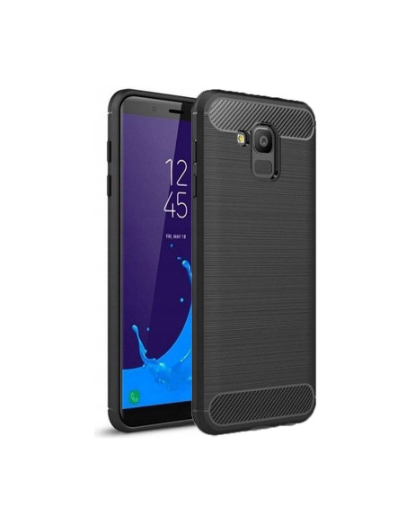 COQUE FORCELL - CARBON pour SAMSUNG Galaxy J6 2018 NOIR