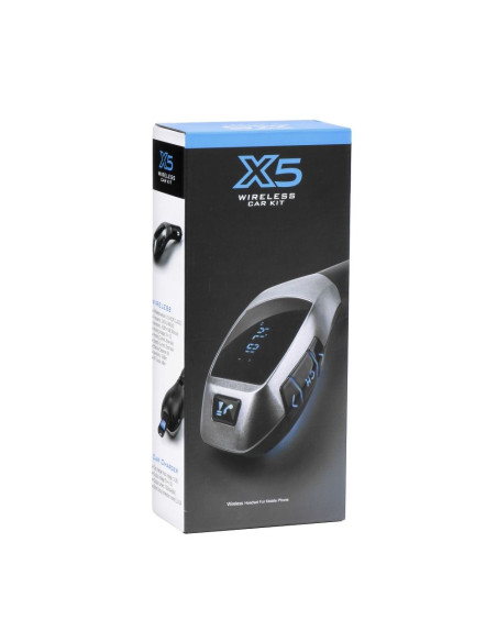 Transmetteur FM X5 Bluetooth + USB + lecteur carte mémoire