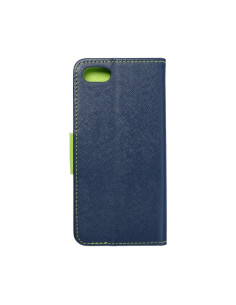 Etui Fancy Book pour HUAWEI Y5 2018 bleu marinepourcitron vert 2