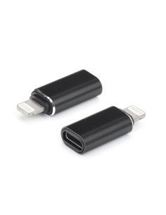 Adaptateur pour chargeur Type C to iPhone Lightning 8-pin noir