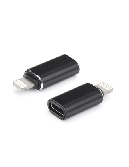 Adaptateur pour chargeur Type C to iPhone Lightning 8-pin noir