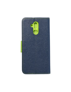 Etui Fancy Book pour HUAWEI Mate 20 Lite bleu marinepourcitron vert 2