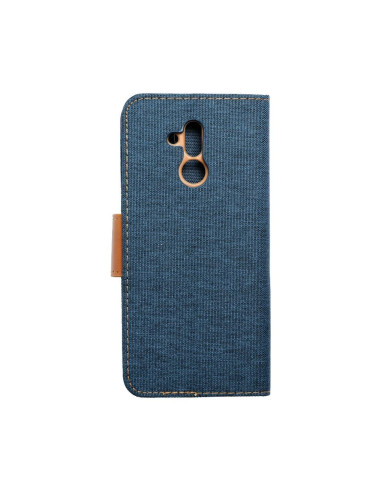 Etui Canvas pour HUAWEI Mate 20 Lite bleu marine