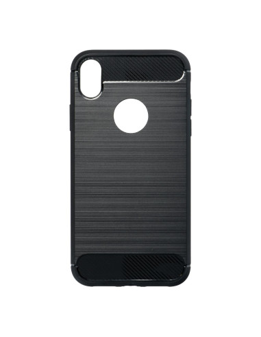 COQUE FORCELL - CARBON pour IPHONE XR NOIR