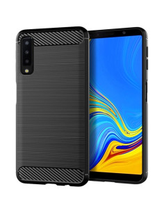 COQUE FORCELL- CARBON pour SAMSUNG Galaxy A7 2018 ( A750 ) NOIR