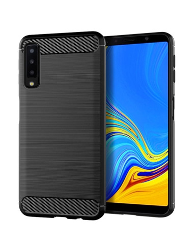 COQUE FORCELL- CARBON pour SAMSUNG Galaxy A7 2018 ( A750 ) NOIR