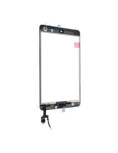 VITRE TACTILE + home EQ Ipad Mini 3 BLANC ( A1599, A1600, A1601 ) 2