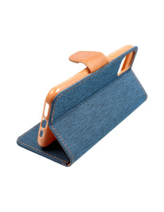 Etui CANVAS pour Samsung A7 2018 bleu marine 2