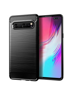 COQUE FORCELL - CARBON pour SAMSUNG Galaxy S10 NOIR