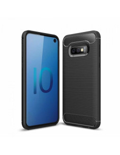 COQUE FORCELL - CARBON pour SAMSUNG Galaxy S10e NOIR