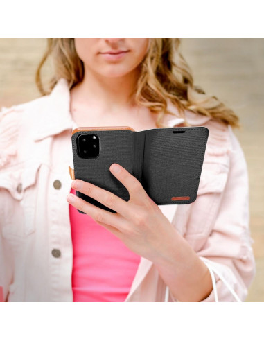 Etui Canvas pour SAMSUNG S10 Plus noir